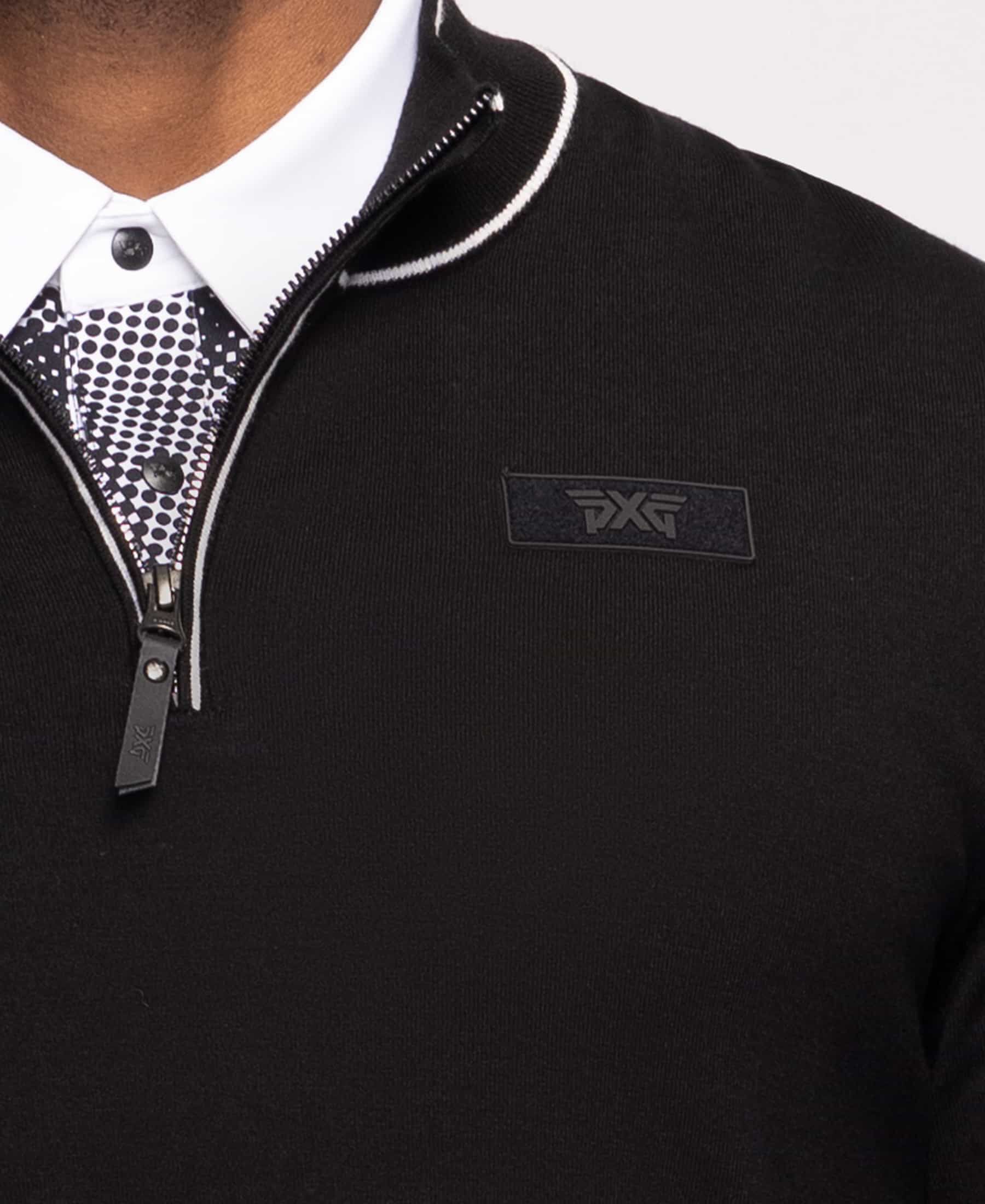 Buy Men's Stripe Detail 1/4 Zip Sweater | PXG